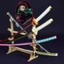 Imagem de Katana Demon Slayer Tanjirou - Espada de Metal 25cm - Brinquedo Anime para Cosplay