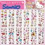 Imagem de Kawaii Hello Kitty 3D Bubble Stickers 12pcs Conjunto Decalques Fofos E Inchados Para Crianças,