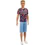 Imagem de Ken Fashionistas 118 Loiro Com Bermuda Azul FXL65 - Mattel