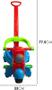 Imagem de Kendy Triciclo Baby Dog Vermelho Azul Suporta 16kg Motoca Infantil Menino Menina Quadriciclo Andador c/ Haste e Protetor Brinquedo