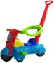 Imagem de Kendy Triciclo Baby Dog Vermelho Azul Suporta 16kg Motoca Infantil Menino Menina Quadriciclo Andador c/ Haste e Protetor Brinquedo