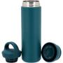 Imagem de KETTLEBELL GARRAFA TÉRMICA 26x7x7cm 480ml INOX AZUL PAREDE DUPLA