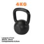 Imagem de Kettlebell Pintado 4Kg - Exercício Funcional Super Premium