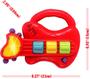 Imagem de KiddoLab Baby Rocker Musical Kids Instrumentos de guitarra conjunto com guitarra de brinquedo elétrico e chocalhos. Brinquedos de Violão para Desenvolvimento Precoce e Aprendizagem Educacional Musical. 3 meses ou mais