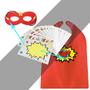 Imagem de Kidsfere Super-herói Capas e Máscaras para Crianças Meninos Meninas 24 conjuntos com Adesivos Decoração para Super herói temático Festa de Aniversário ou Atividade de Classe