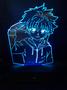 Imagem de Killua Zoldyck, Hunter x Hunter, Anime, Decoração, Presente, Luminária Led 16 cores