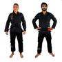 Imagem de Kimono Cambiável Calça Rip Stop Vagui U.L.2 Jiu Jitsu Preto  Keiko