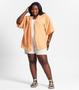 Imagem de Kimono Feminino Plus Size Em Tricot Secret Glam Laranja