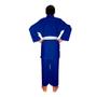 Imagem de Kimono Infantil Judo Jiu Jitsu Reforçado Mks Combat Azul com Faixa Branca