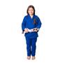 Imagem de Kimono Jiu Jitsu Infantil Sarja Azul feminino
