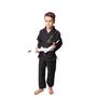 Imagem de Kimono Jiu Jitsu Infantil Sarja Preto com Dourado