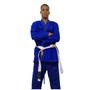 Imagem de Kimono Jiu-Jitsu Judô Adulto Azul Trançado Reforçado 1 Fit