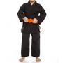 Imagem de Kimono Jiu-Jitsu Judô Trançado Preto Infantil Rythmoon