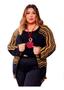 Imagem de Kimono Plus Size Zig Zag Casaco Cardigan Reto Aberto Luxo