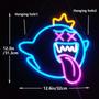 Imagem de King Boo Neon Sign Ghost Led Neon Light com Dimmable Switch Gaming Neon Sign para Kids Game Room Man Cave Aniversário Halloween Decor Christmas Gift