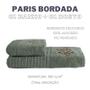 Imagem de Kit 01 Banho e 01 Rosto Paris Hipoalergenica 100% Algodao Bordada
