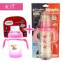 Imagem de Kit 01 Copo Treinamento de 240ml E 01 Mamadeira de 240ml com Alça