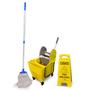 Imagem de Kit 01 Limpeza Balde Espremedor Placa Mop Bralimpia Amarelo