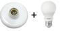 Imagem de Kit 01 Plafon Pvc Branco E27 + 01 Lampada Led Bulbo 9w 6500k Bivolt