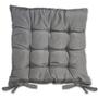 Imagem de Kit 02 Almofadas Assento Futon Flat Para Cadeira 40X40 Cinza