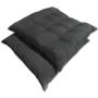 Imagem de Kit 02 Almofadas Assento Futon Flat Para Cadeira 40X40 Cinza