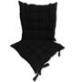 Imagem de Kit 02 Almofadas Assento Futon Flat Para Cadeira 40X40 Preto