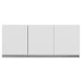 Imagem de Kit 02 Armários de Cozinha Aéreo Andréia 120cm 3 Portas Branco - Desk Design