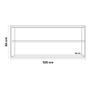 Imagem de Kit 02 Armários de Cozinha Aéreo Andréia 120cm 3 Portas Branco - Desk Design