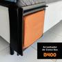 Imagem de Kit 02 Arranhadores Cama Box Pet Gato Premium MDF Preto Veludo Terracota - Desk Design