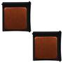 Imagem de Kit 02 Arranhadores Cama Box Pet Gato Premium MDF Preto Veludo Terracota - Desk Design