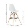 Imagem de Kit 02 Banquetas Altas Eames Charles Eiffel