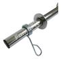 Imagem de Kit 02 Barras Ocas Cromadas Halteres 40Cm Com Presilhas