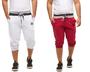 Imagem de Kit 02 bermudas de moletom wooks masculina saruel skinny