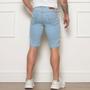 Imagem de Kit 02 Bermudas Jeans Longa Lisa Masculina 