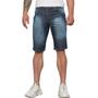 Imagem de Kit 02 Bermudas Jeans Longa Lisa Masculina 