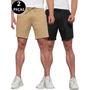 Imagem de kit 02 Bermudas Jogger Sarja Curta Masculina 