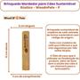 Imagem de Kit 02 Brinquedo Mordedor Natural Para Cachorro Wood N Pets Madeira de Roer Pequeno - 12cm