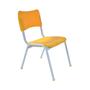 Imagem de Kit 02 Cadeira Infantil Escolar Infantil Polipropileno  Amarela