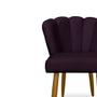 Imagem de Kit 02 Cadeira Poltrona Pétala de Flor para Penteadeira Sala Quarto Sintético Marrom - Dhouse Decor