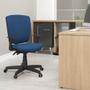 Imagem de Kit 02 Cadeiras de Escritório Diretor Office Giratória Preto Alta Flexi P03 PoliésterAzul-Lyam