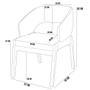 Imagem de Kit 02 Cadeiras de Jantar e Estar Living Estofada Lince L02 Bouclê Verde - Lyam Decor