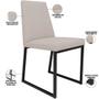 Imagem de Kit 02 Cadeiras Decorativas Estofada Para Sala de Jantar Dafne L02 Linho Bege -LyamDecor