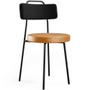 Imagem de Kit 02 Cadeiras Decorativas Estofada Para Sala Jantar Barcelona L02 material sintético Preto Whisky - Lyam
