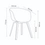 Imagem de Kit 02 Cadeiras Decorativas para Sala e Cozinha Angélica (PP) Marsala G56 - Gran Belo