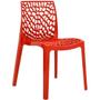 Imagem de Kit 02 Cadeiras Decorativas Sala de Jantar Gruvyer Vermelho - Lyam Decor