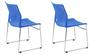 Imagem de Kit 02 Cadeiras Fixa Conect Moov cor Azul - Avantti - 7005