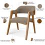 Imagem de Kit 02 Cadeiras Para Sala de Jantar e Estar Living Estofada Suran L02 Bouclê Bege - Lyam