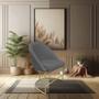 Imagem de Kit 02 Cadeiras Poltrona de Jantar Bela Suede Base Metálica Industrial Dourado - Pallazio
