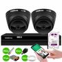 Imagem de Kit 02 Câmeras Intelbras VHD 1220 Dome G7 Black Full HD 1080p, Lente 2.8mm, Visão Noturna 20m + DVR Intelbras MHDX 1204 4 Canais + HD 1TB Purple