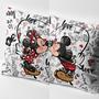 Imagem de Kit 02 Capas De Almofada Personalizadas Mickey e Minnie Para Sala e Quarto Decorativas Com Zíper!